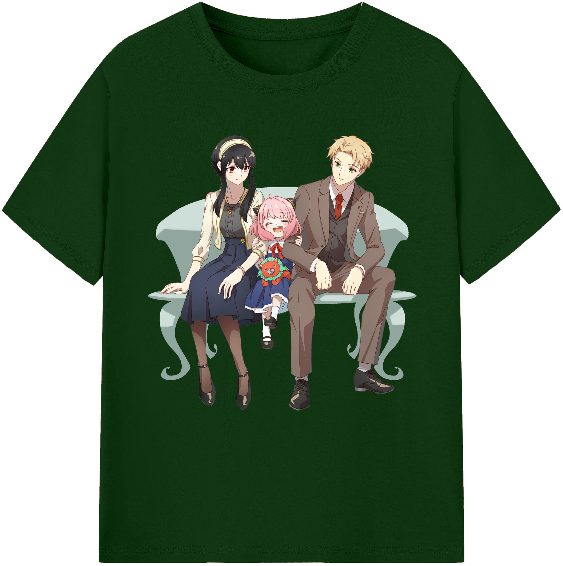 （画像用） SPY×FAMILY间谍家家酒 綿100％半袖Tシャツ（フロントプリント）